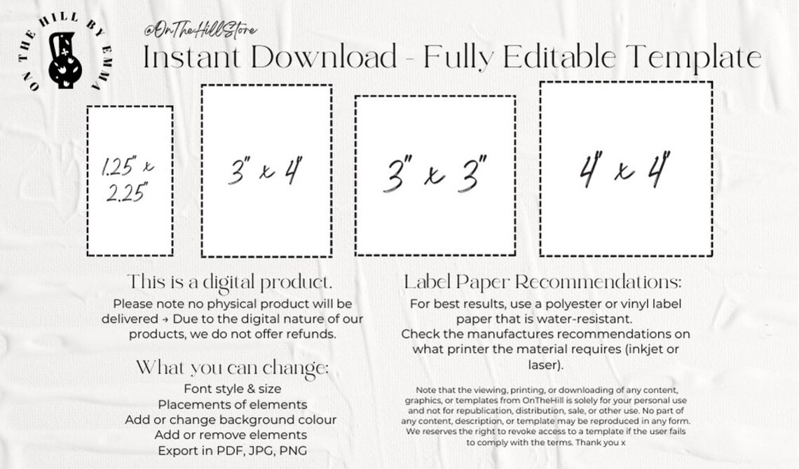Printable &amp; Editable Laundry Room Labels | Minimalist Laundry Room ...