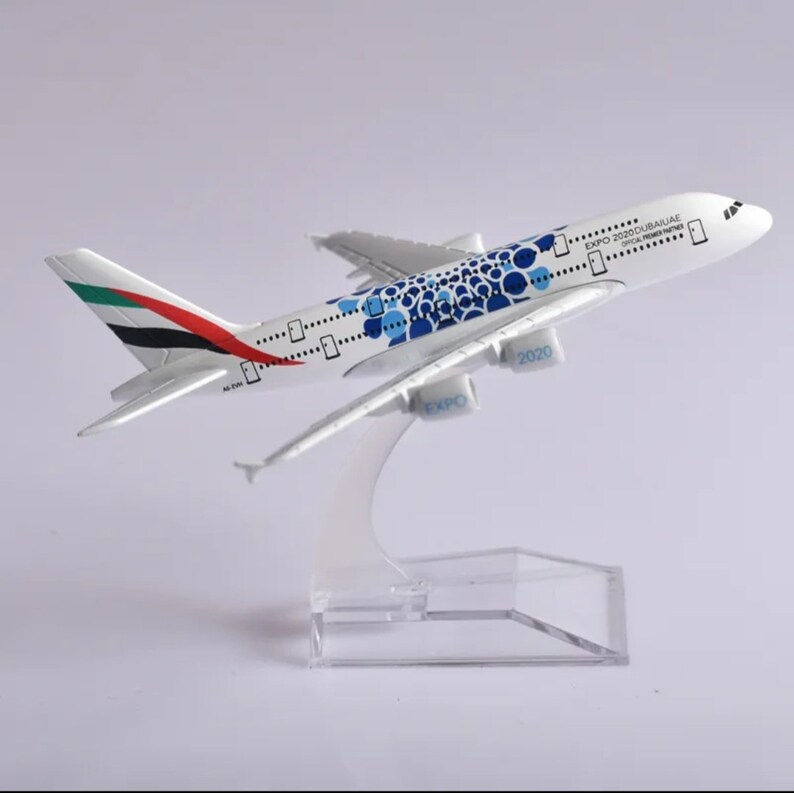 Emirates EXPO AIRBUS A380 Airplane Model 1400 Metal Decor Display for