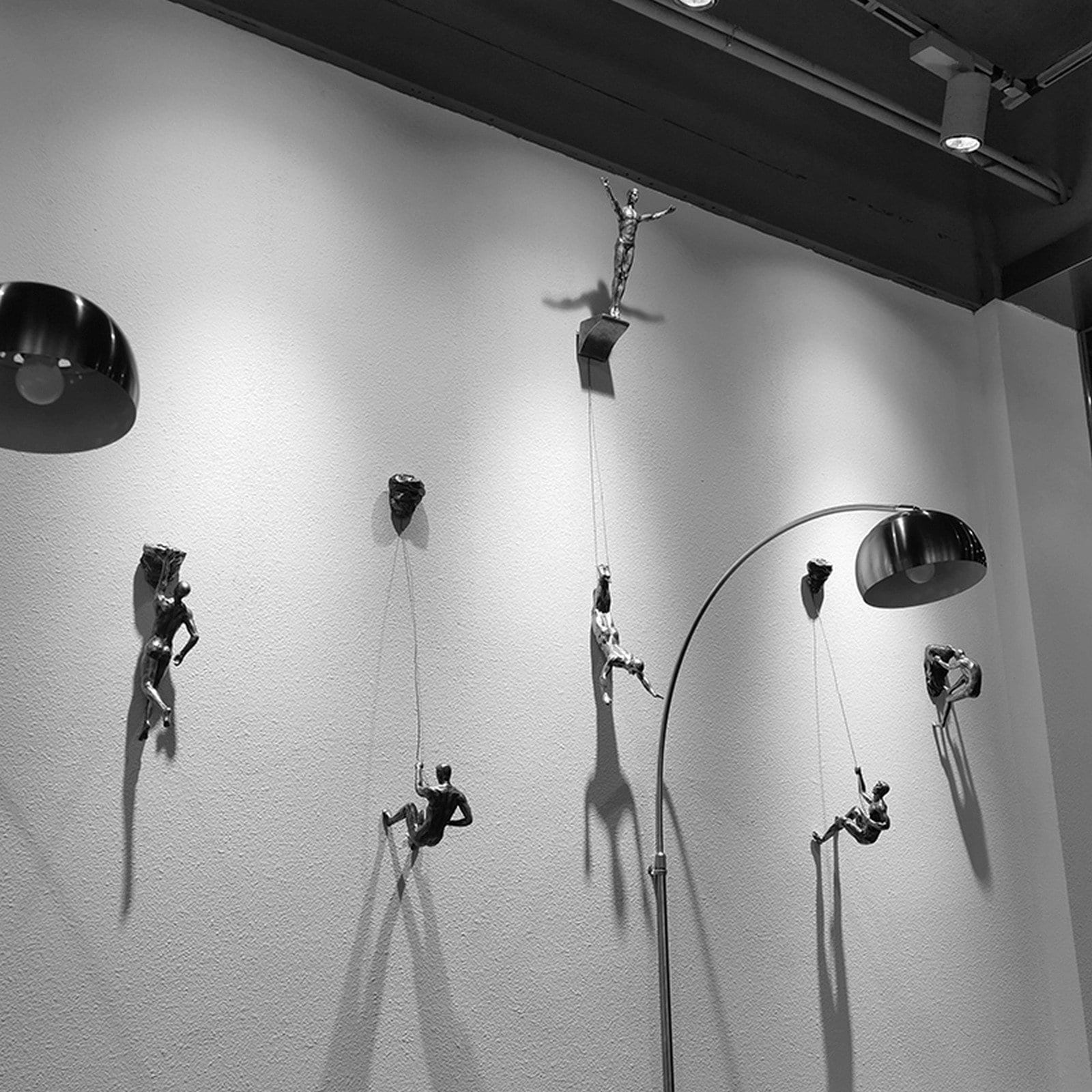 Climbing Men Man Wall Art Home Decor Sculpture Home Decor Etsy UK