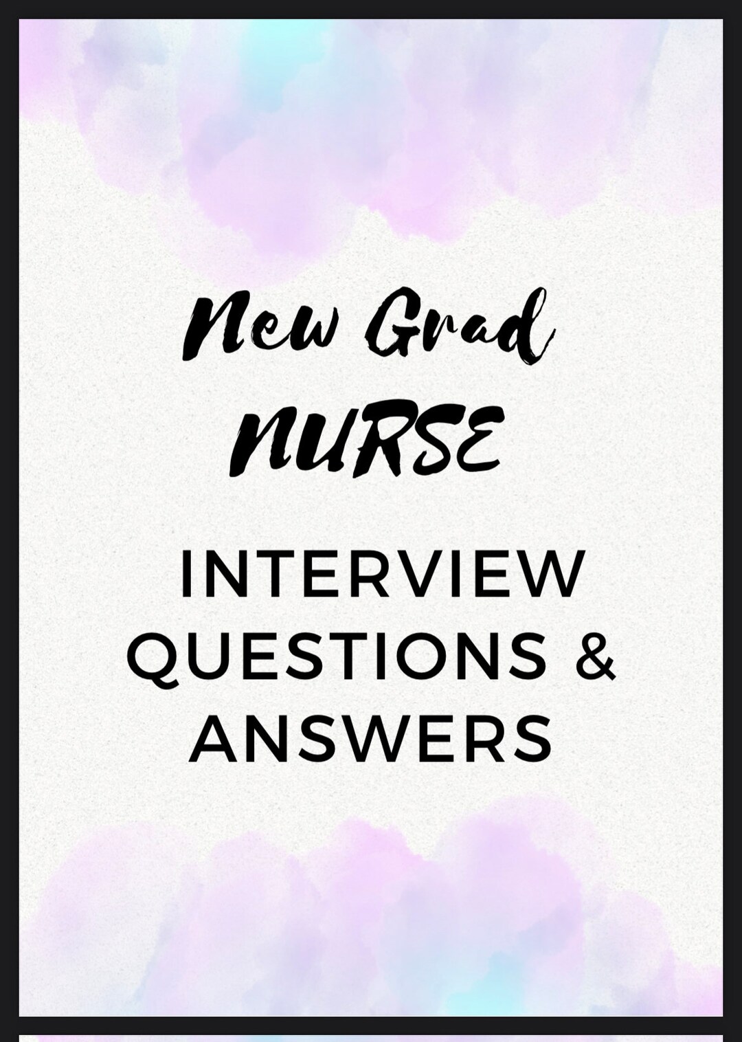 New Grad Nurse Interview Real Sample Questions & Answers Etsy