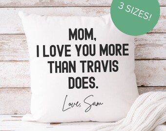 Personalized Funny Pillow Christmas Gift for Mom, Funny Custom Mother's Day Gift, Personalized Pillow, Funny Pillow, Funny Gift for Mom