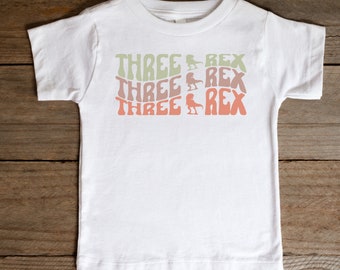 3rd Birthday Shirt, Dinosaur Birthday Shirt, Personalized Three Rex Shirt, Girl Dinosaur Birthday, 3 Rex Birthday shirt, 3rd Birthday Shirt