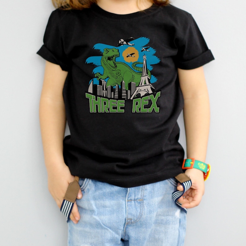 3rex Birthday Shirt, Three Rex Tshirt, Boys Dinosaur Birthday Tee, 3rd ...