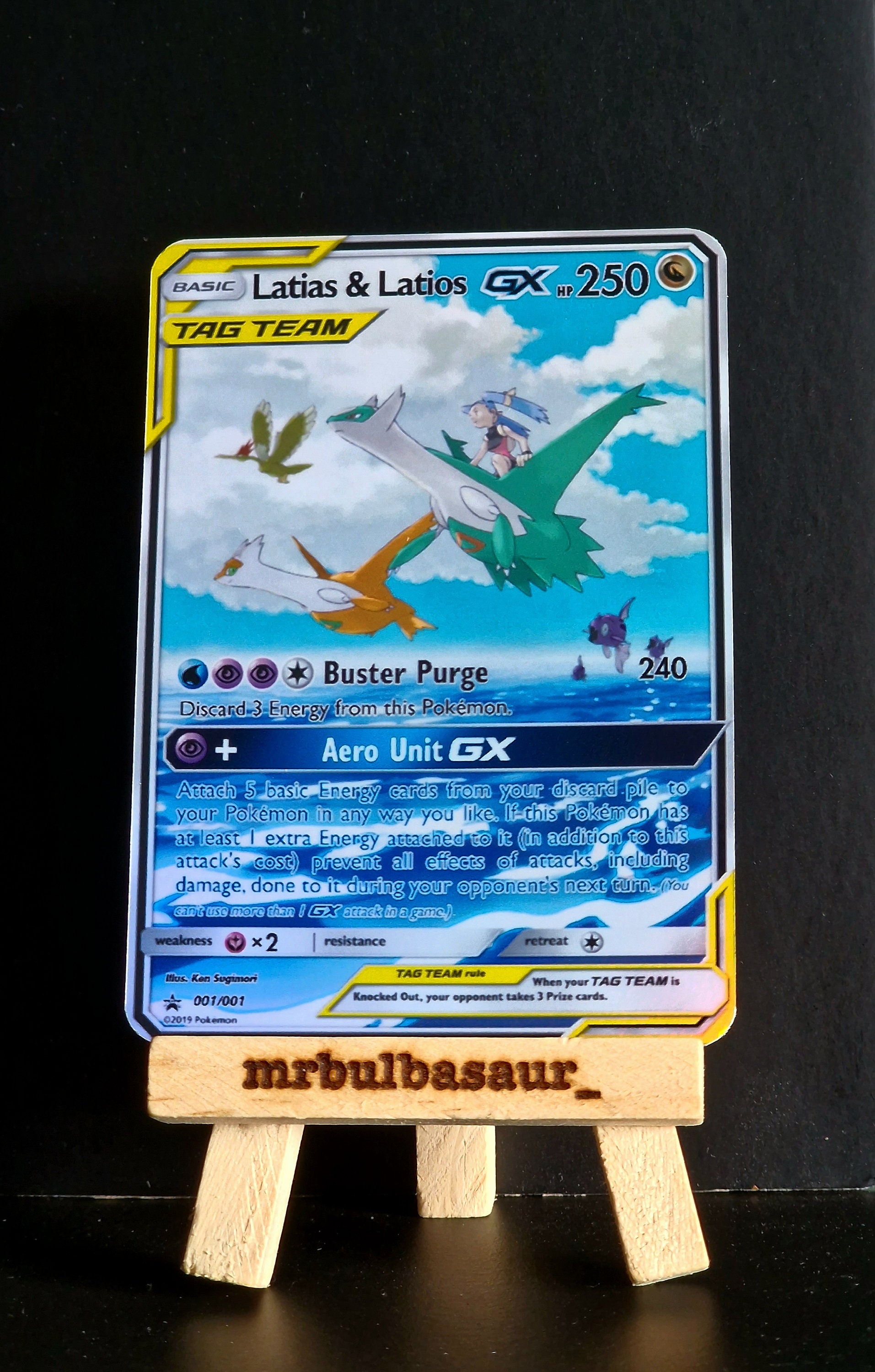 Latios & Latias Gx Alt Art SHINY EDIT PROXY Custom Card Etsy