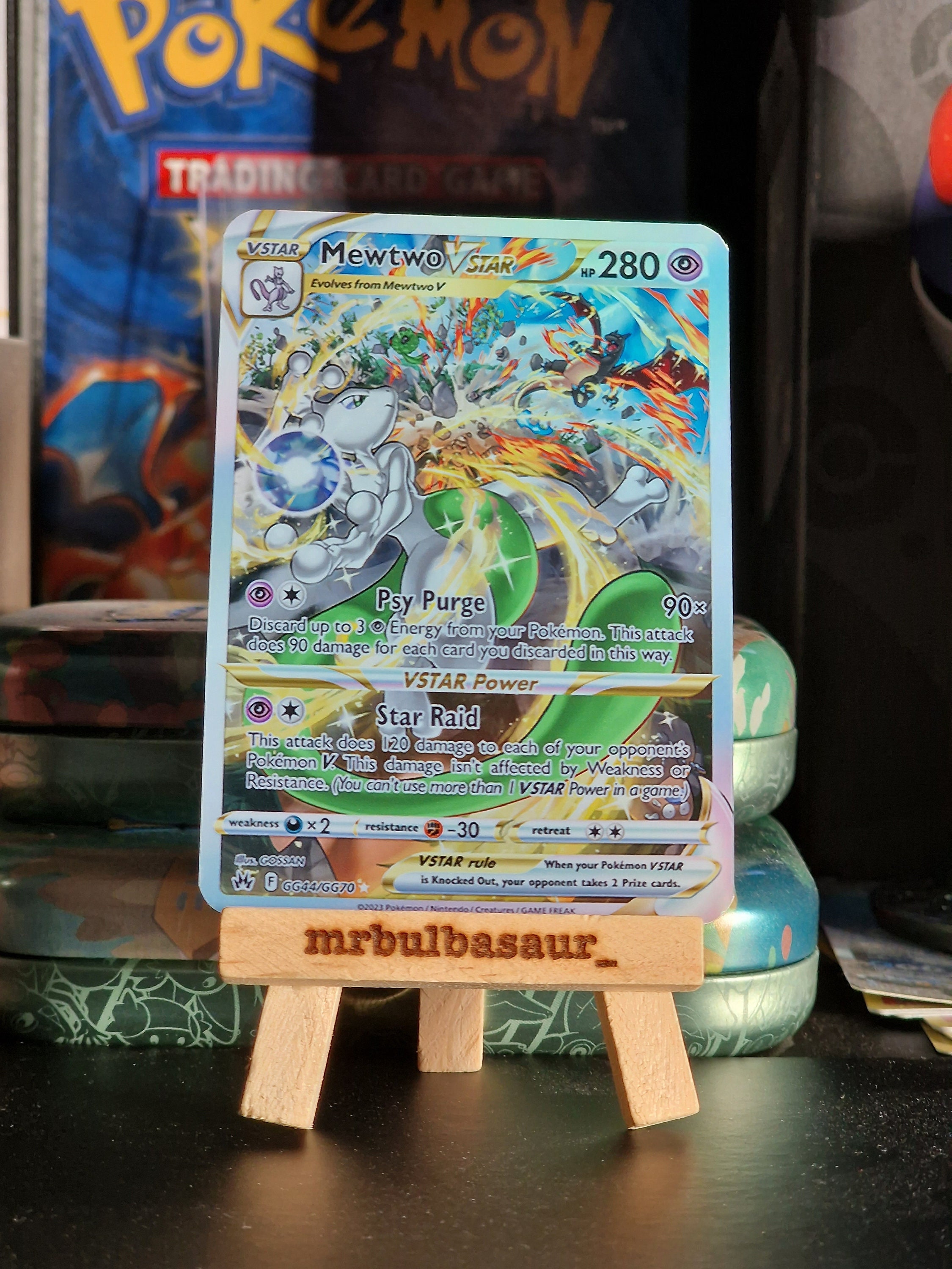 HANDMADE Pokemon Custom Card Armored Mewtwo / Mewtwo V Star 