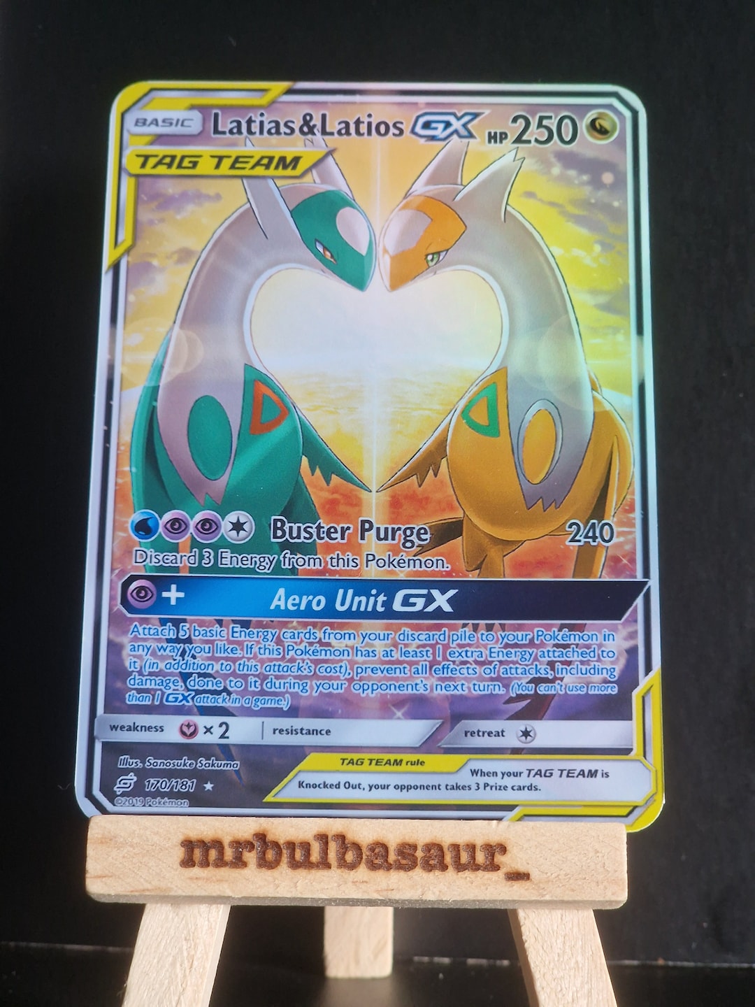 Latios & Latias Gx Alt Art SHINY EDIT PROXY Custom Card Team Up Etsy