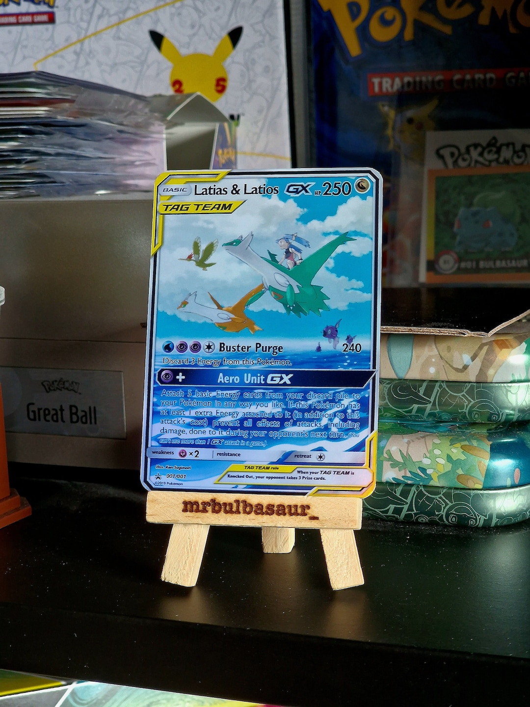 Latios & Latias Gx Alt Art SHINY EDIT PROXY Custom Card Etsy