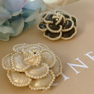 Camellia brooch coat suit accessories, gift for mom.