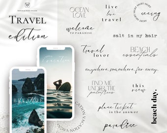 160+ Instagram Story Sticker TRAVEL Edition I Reisen I Urlaub I Vacation I Deutsch & Englisch I Digitaler Download