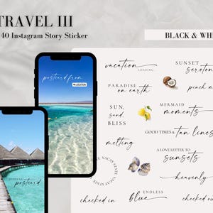 140 Instagram Story Sticker TRAVEL Edition I Reisen I Urlaub I Urlaub I Deutsch & Englisch I Digitaler Download