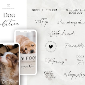 160+ Instagram Story Sticker Dog Hunde Pets Dogmom Puppy love Haustier Storysticker Dogs digital png