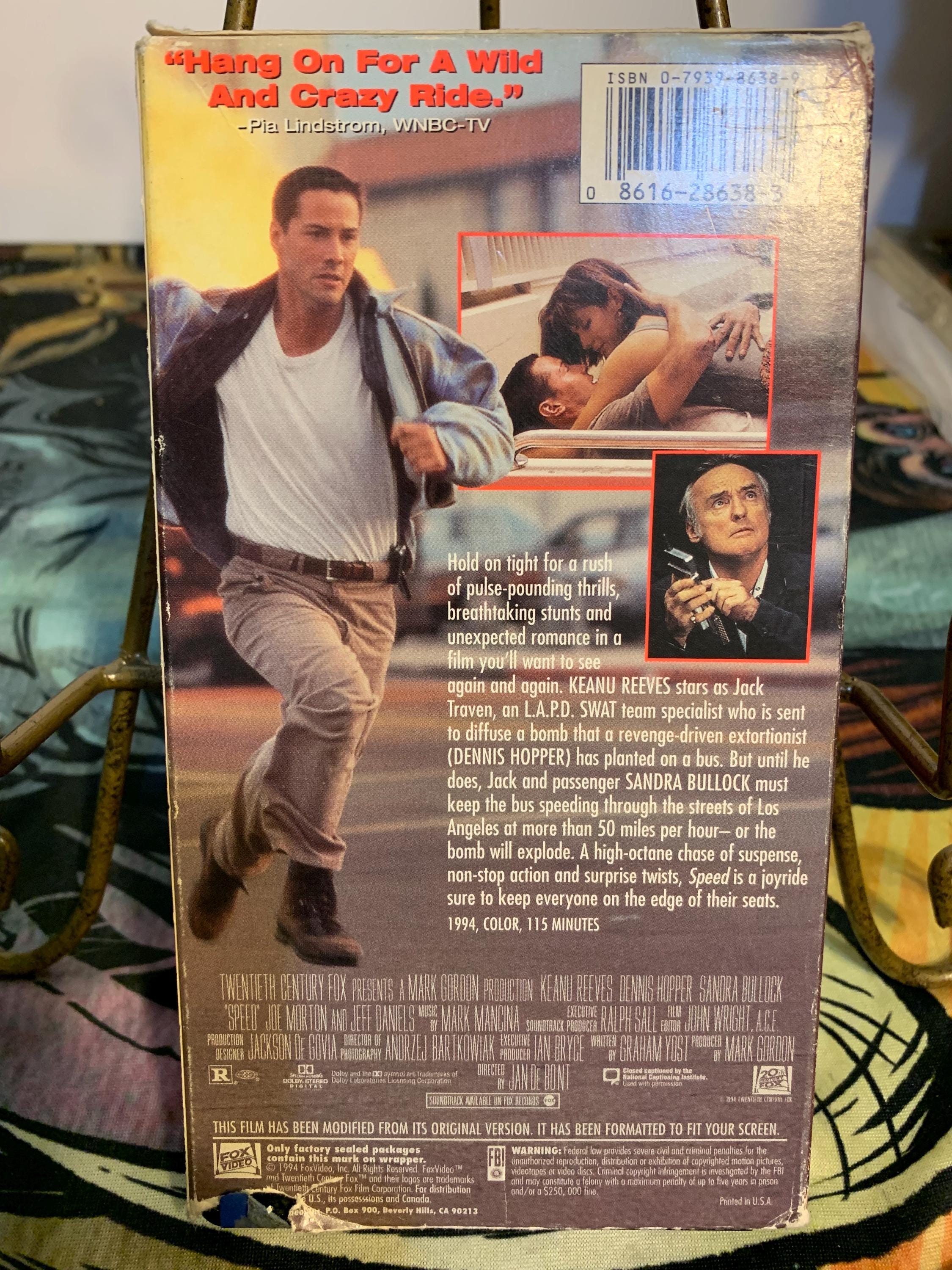 Speed (vhs Classic Action Film ) - Etsy