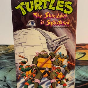 teenage Mutant Ninja Turtles ( the shredder is splintered) vhs cartoon movie