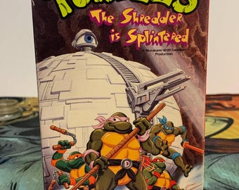 teenage Mutant Ninja Turtles ( the shredder is splintered) vhs cartoon movie