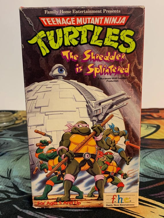 Teenage Mutant Ninja Turtles ( the Shredder is Splintered) Vhs