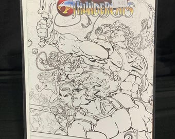 DC Comics He-Man/Thundercats #1 Adult Coloring Book Variant Freddie Williams II