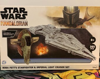 Star Wars (Mandaloriano, Caza estelar Boba Fett, Crucero ligero imperial)