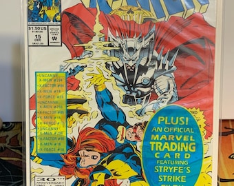 x men #7 ( plus rare trading card )