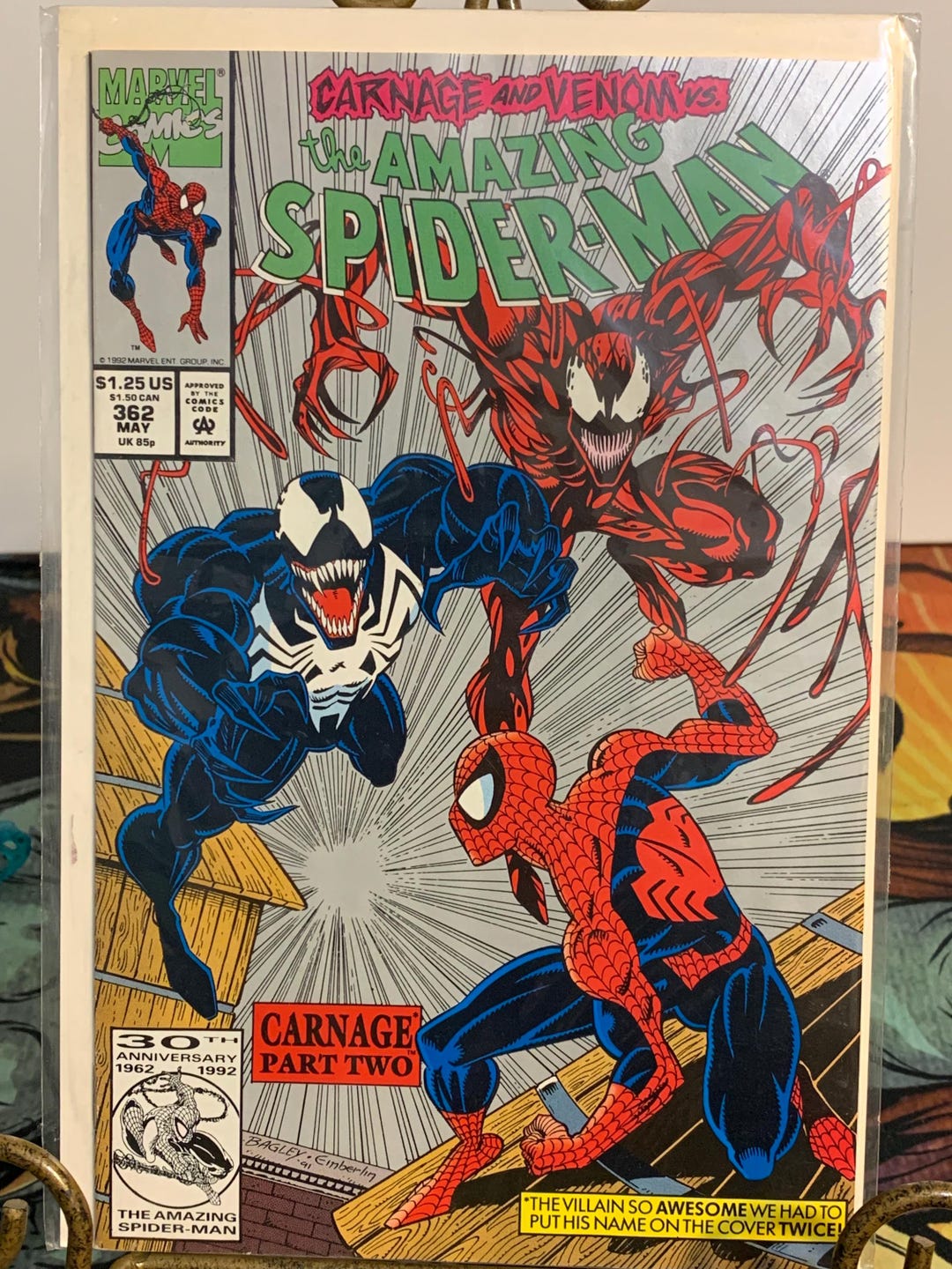アメイジングスパイダーマン #362 アメコミリーフ 原書 ヴェノム