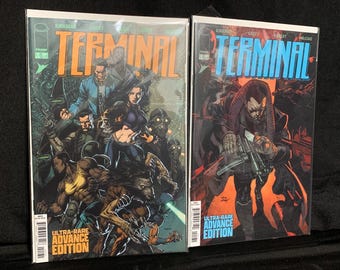 Terminal #7 & #2 Image Comics Advance Edition Comic Book Lot Color Single Issue