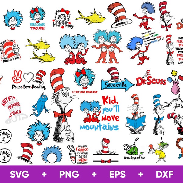 Dr Seuss Characters - Etsy
