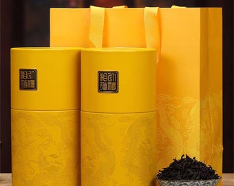 Wuyishan premium black tea Rock tea ripe tea Dahongpao strong flavor tea gift box canned gift