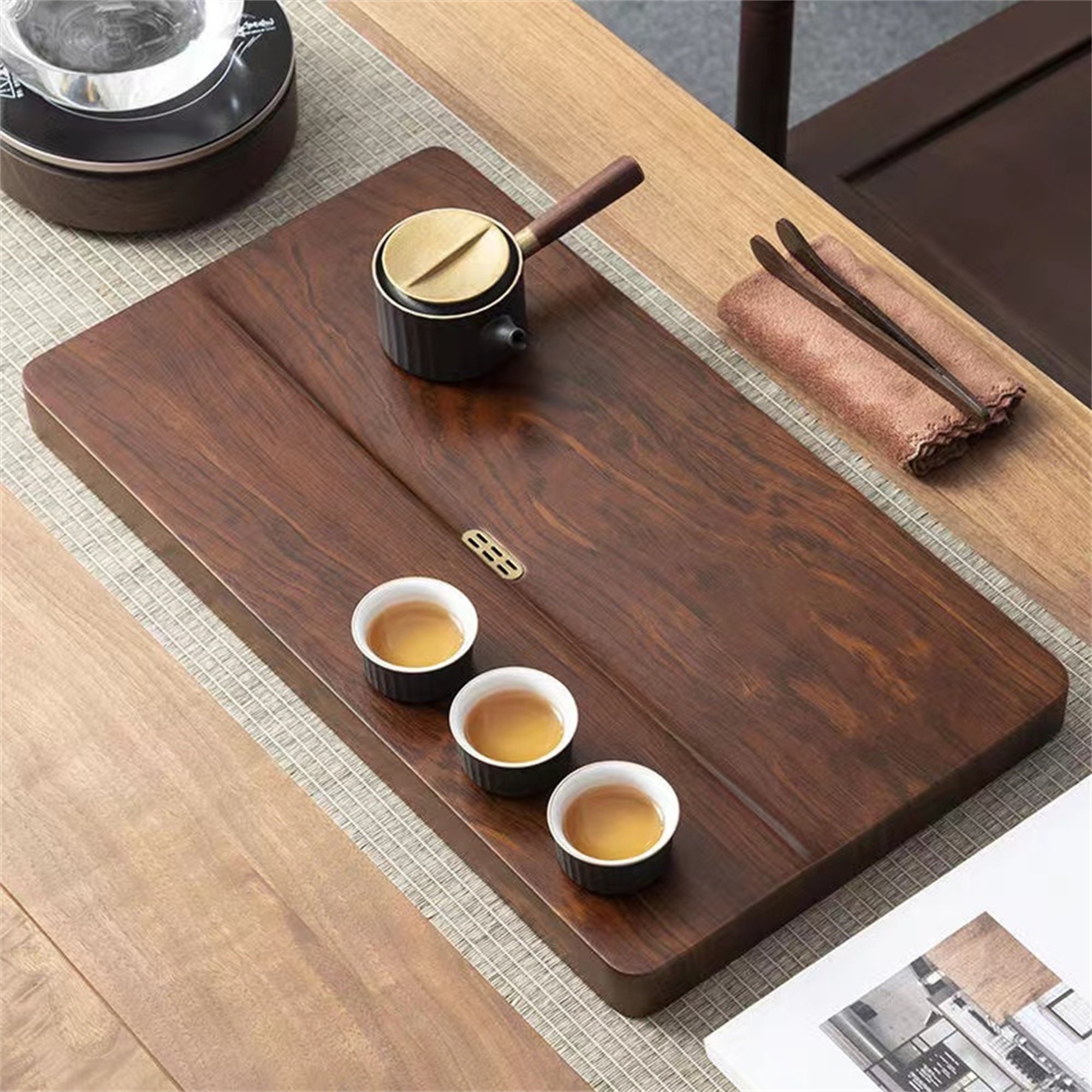 2-in-1 Gongfu Tea Brush & Tea Knife - Teapot Brush :: Teasenz