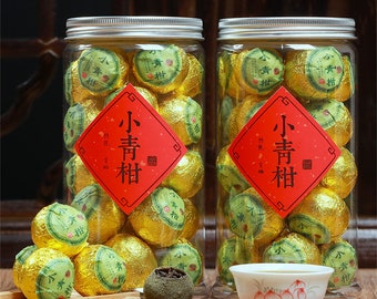 Authentic Xinhui Xiaoqing orange Puer tea Xiaoqing orange tangerine peel Palace Ripe tea Citrus putea in bulk can 250g