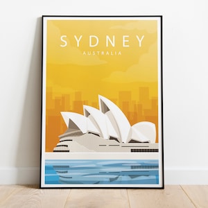 Sydney Poster - Digital Download Poster - ReisePoster - Mode Wandkunst - Vintage Dekor - Home Dekor - Retro Poster - Retro Wandkunst