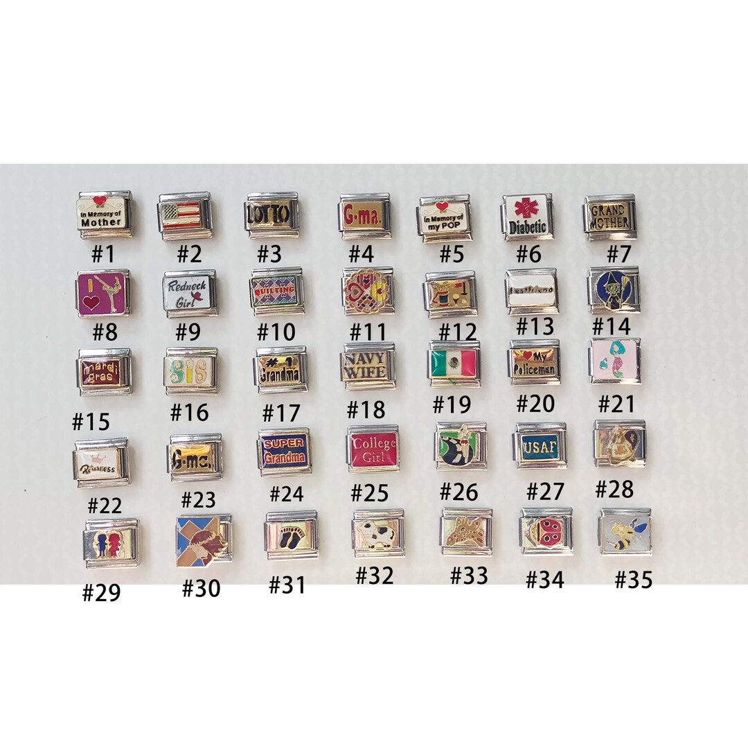 Girls Italian Charm Bracelets, Dance Lovers Italian Charm Bracelets, Baby Footprints Italian