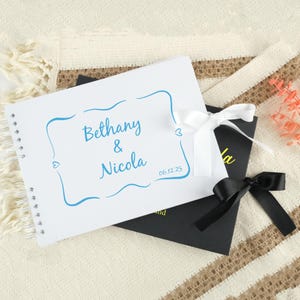 Personalized Wedding Guest Book, Custom Wedding Guest Book, Wedding Album, Photobooth Guest Book, Wedding Favor, 40 Blank Pages