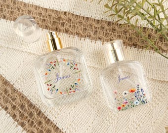 Personalized Perfume Bottle,Custom Name Glass Perfume Bottle,Perfume Gift,Wedding Gift,Birthday Gift, Mother Gift,Bridal Party Gift,Reusable