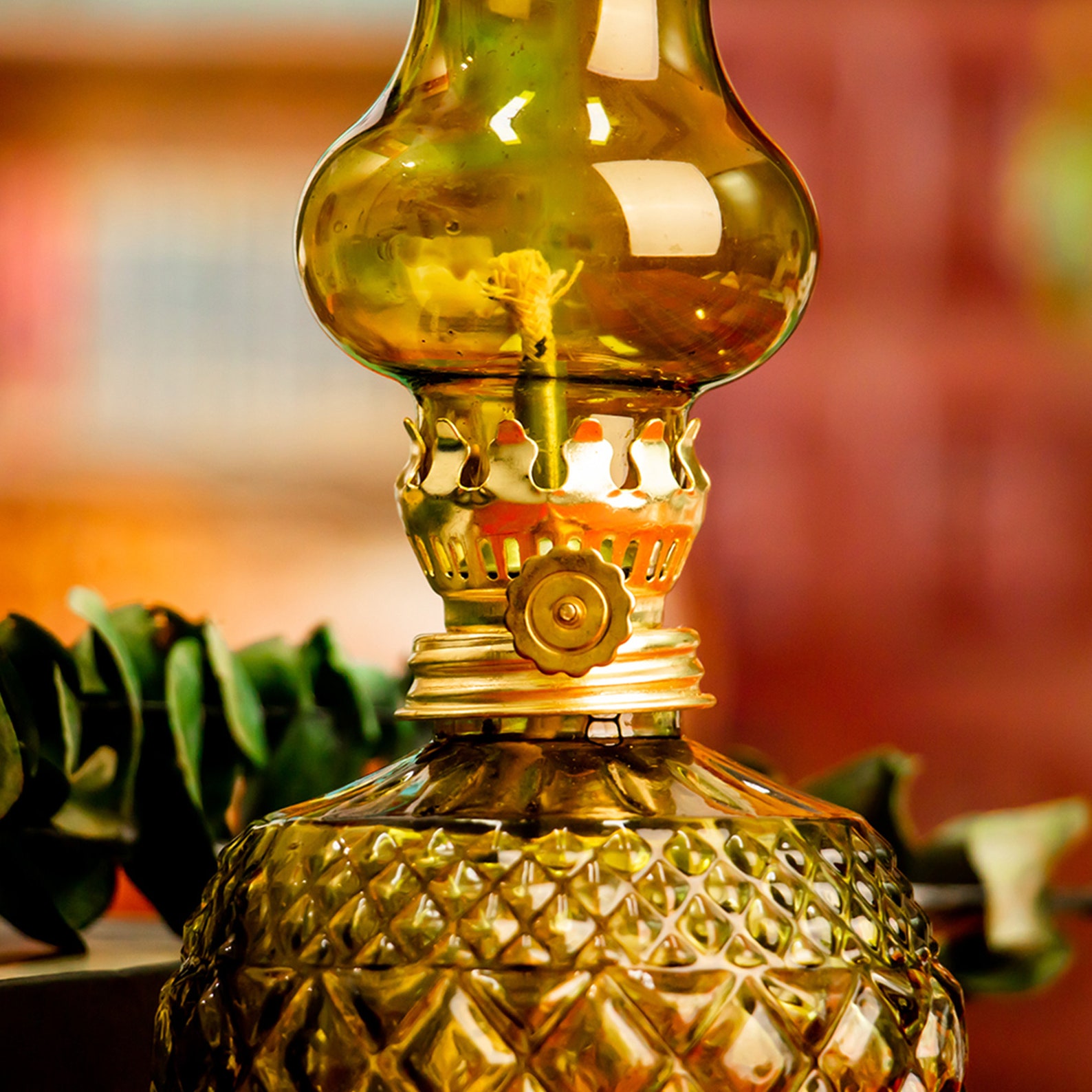 Antique Oil Lamp Vintage Oil Lamp Glass Oil Lamp Kerosene Etsy