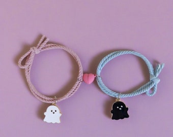 Ghost Couple Bracelet, Ghost Friendship Bracelet, Matching Bracelet, Cute Bracelet, Halloween Bracelet, Gift For Her, Y2k Bracelet