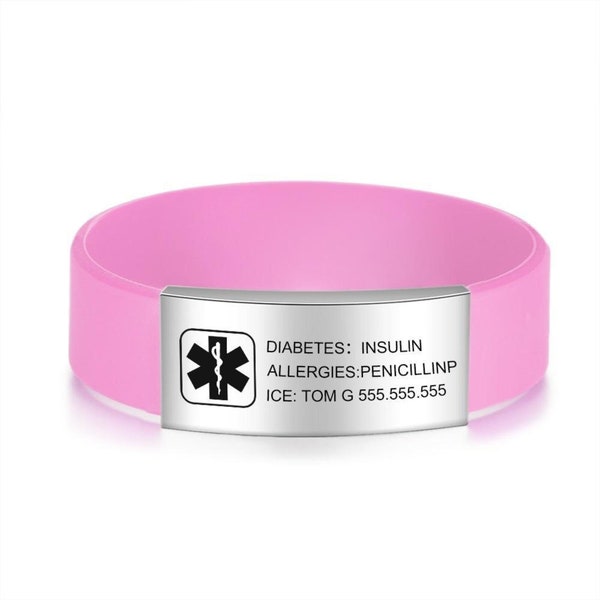 Medical Id Bracelet Etsy