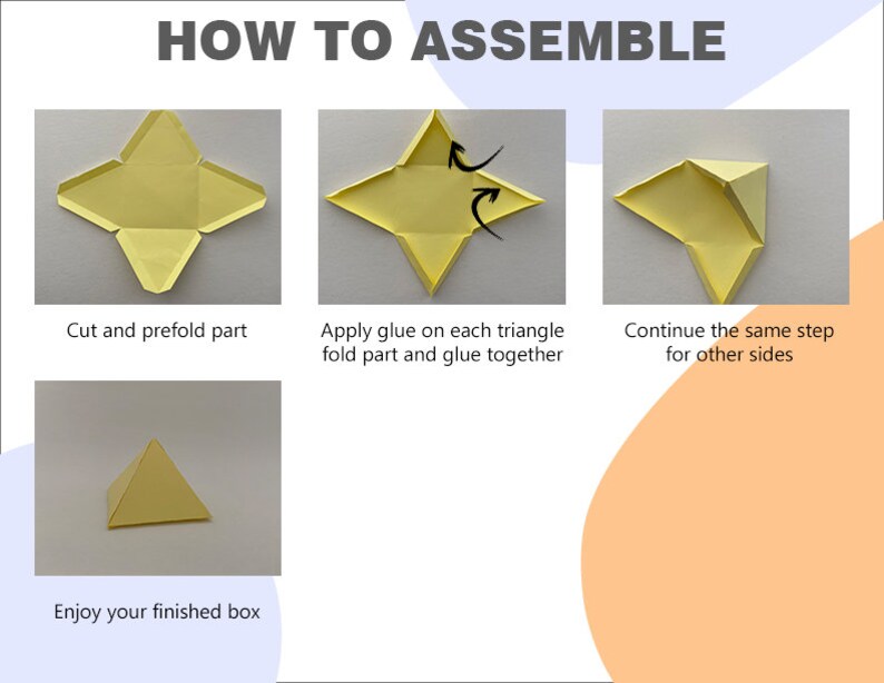 Pyramid Box Cutting Template, SVG DXF PDF Png Formats, Cute Small Gift ...