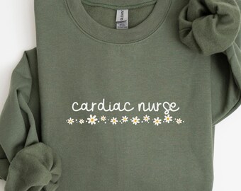 Cardiac Nurse Sweatshirt, Gift for CVICU Nurse, Icu Rn Sweater, Cardiology Nurse Sweater, Critical Care Unit Shirt, Cardiovascular Unit K188