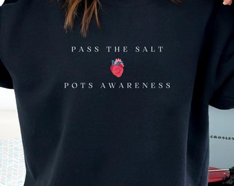 Sudadera con síndrome de POTS, camiseta de concienciación sobre el síndrome de POTS, suéter Spoonie, humor sobre la concienciación de enfermedades invisibles, camiseta sobre disautonomía, suéter POTS, K127