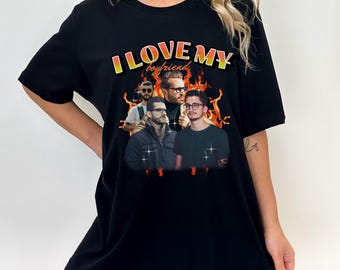 I Love My Boyfriend Shirt, Custom Bootleg Rap Tee, I Love My bf Shirt, Couples Shirts, Custom I Love My Boyfriend, Boyfriend Gift, G335