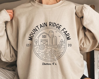 Custom Farm Shirt, Farm Animals Outfit, Custom Family Farm Shirt, Homesteading Shirt, Local Farmer Clothing, Custom Mountain Farm Shirt,K302