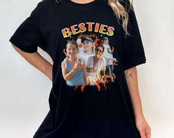 Custom 90s Vintage Besties BFFs Bootleg Shirt, Custom Your Own Bootleg Idea Shirt, Best Friend Birthday, Best Friend Gift Ideas BFF, G332