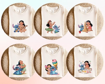 Lilo And Stitch Shirt, Disney Lilo Stitch Shirt, Cute Disney Shirt, Ohana Shirt, Stitch Ice Cream Shirt, Lilo Hula Shirt, Disney Tee, D061