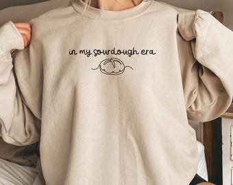 Sweat-shirt À l'époque du levain, pull boulanger, chemise amateur de pain, chemise boulanger, cadeau pâtisserie, pull Homestead, K190