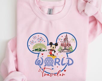 Disney Magie Sweatshirt, süße Disney Familien-Shirts, süßes Disneyland Reise Outfit, Disney Schloss T-Shirt, passendes Disney Urlaubsgeschenk, K360