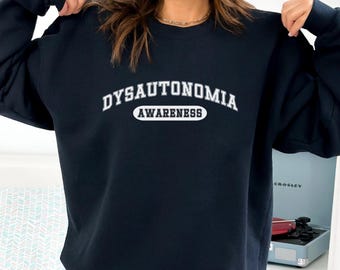 Sudadera de concientización sobre la disautonomía, mes de concientización sobre la disautonomía, camiseta de disautonomía, regalo de apoyo para pacientes con disautonomía, cinta turquesa K126
