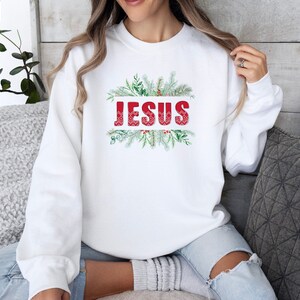 Jesus Christmas women's sweater I Christmas sweater I Christmas shirt for women I Christmas crewneck