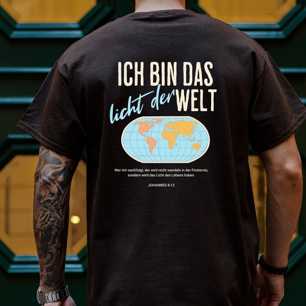 I am the Light of the World T-Shirt - Christian Clothing - Bible Verse T-Shirt - Faith T-Shirt