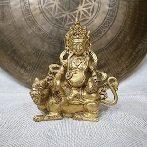 Handmade Kubera statue, Tibetan buddhist God of wealth,God of prosperity,God of wealth,Home decor, Positivity, Buddhism.