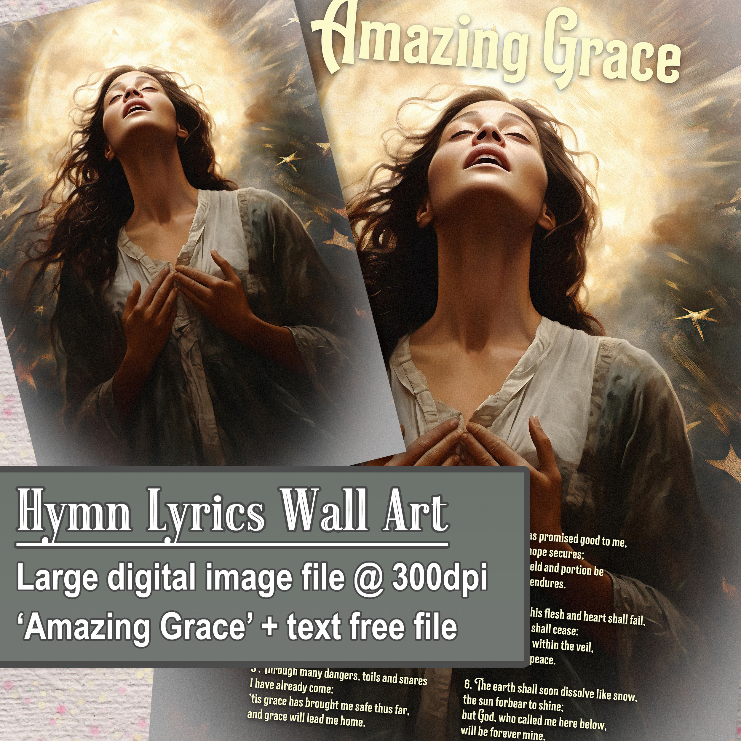 Amazing Grace Hymn Lyrics Printable