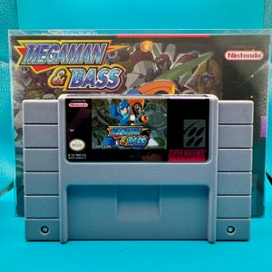 Megaman & Bass: SNES Super Nintendo RPG Game Cartridge w/ Box